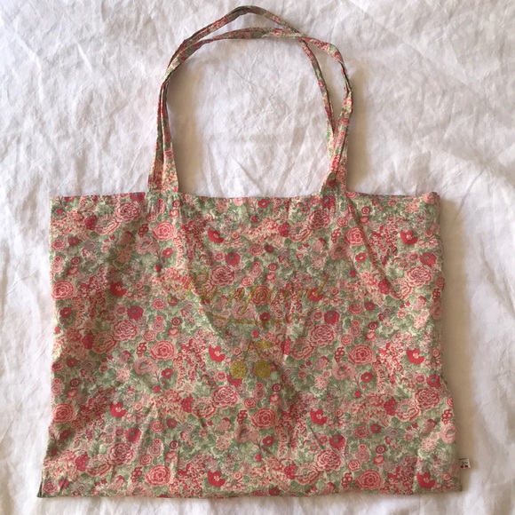 liberty print tote bag